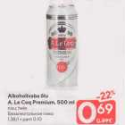 Allahindlus - Alkoholivaba õlu
A. Le Coq Premium, 500 ml

