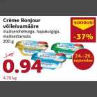 Allahindlus - Crème Bonjour võileivamääre maitserohelisega, hapukurgiga, maitsestamata 200 g