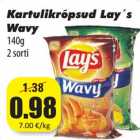 Kartulikrõpsud Lay´s Wavy 140g 2 sorti