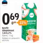 Allahindlus - Keefir täispiimast 3, 8-4,2%