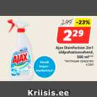 Allahindlus - Ajax Disinfection 2in1
 üldpuhastusvahend,
500 ml***