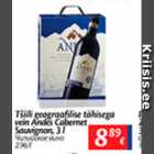 Allahindlus - Tšilli geograafilise tähisega vein Andes Cabernet Sauvignon, 3 l