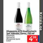 Allahindlus - Hispaania KPN-kvaliteetvein San Valentin, Torres, 750 ml