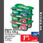 Allahindlus - Jogurt Activia 4 tk x 120 g