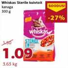 Allahindlus - Whiskas Sterile kuivtoit kanaga 300 g