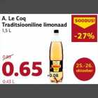 Allahindlus - A. Le Coq Traditsiooniline limonaad 1,5 L