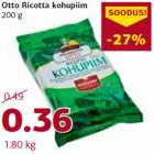 Allahindlus - Otto Ricotta kohupiim
200 g