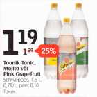 Toonic Tonic, Mojito või Pink Grapefruit