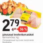 Jahutatud broilerikoivatükid