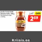 Allahindlus - Jacobs Cronat Gold
lahustuv kohv, 100 g