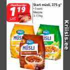 Allahindlus - Start müsli, 375 g*
• 3 sorti