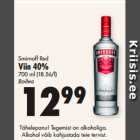 Allahindlus - Smirnoff Red
Viin 40% 