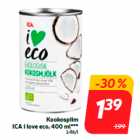 Allahindlus - Kookospiim
ICA i love eco, 400 ml***