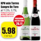 Allahindlus - KPN vein Tirres Sangre De Toro