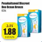 Allahindlus - Pesukaitsmed Discreet Deo Ocean Breeze 60 tk