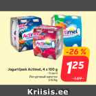 Allahindlus - Jogurtijook Actimel, 4 x 100 g

