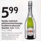 Itaalia kaitstud päritolunimetusega kvaliteetvahuvein martini Asti