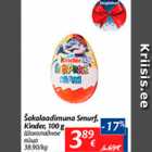 Allahindlus - Šokolaadimuna Smurf, Kinder, 100 g