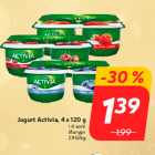 Jogurt Activia, 4 x 120 g
