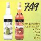 Allahindlus - Rumm Bartender"s Club 37,5%, 0,7 l . White . Drark