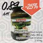 Barton marineeritud kurgid 650 g/360 g