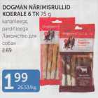 DOGMAN NÄRIMISRULLID KOERALE 6 TK 75 G