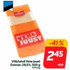 Viilutatud Vene juust
Estover, 28,5%, 500 g