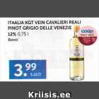 Allahindlus - ITAALIA KGT VEIN CAVALIERI REALI PINOT GRIGIO DELLE VENEZIE