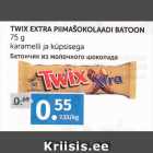 Allahindlus - TWIX EXTRA PIIMAŠOKOLAADI BATOON 75 G