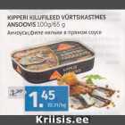 KIPPERI KILUFILEED VÜRTSIKASTMES ANSOOVIS 100 G / 65 G