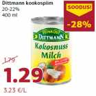 Allahindlus - Dittmann kookospiim