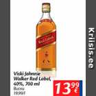 Allahindlus - Viski Johnnie Walker red label