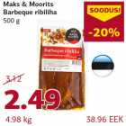 Maks & Moorits Barbeque ribiliha 500 g