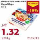 Allahindlus - Mamma laste makaronid lihapallidega 250 g