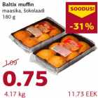 Baltix muffin maasika, šokolaadi 180 g