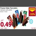 Premia Väike Tom jäätis šokolaad, vanill, pähkel 90 ml / 70 ml