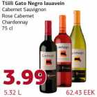 Allahindlus - Tšiili Gato Negro lauavein Cabernet Sauvignon Rose Cabernet Chardonnay 75 cl