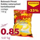 Allahindlus - Balsnack Piraat
Kuldne naturaalsed
kartulilaastud