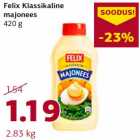 Allahindlus - Felix Klassikaline
majonees
420 g