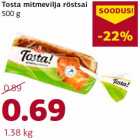 Allahindlus - Tosta mitmevilja röstsai
500 g