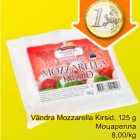 Allahindlus - Vändra Mozzarella Kirsid, 125 g