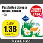 Allahindlus - Pesukaitse Libresse Natural Normal 40 tk