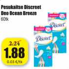 Allahindlus - Pesukaitse Discreet Deo Ocean Breeze 60 tk