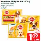 Koeraeine Pedigree, 4 tk x 100 g

