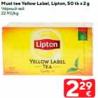 Must tee Yellow Label, Lipton, 50 tk x 2 g

