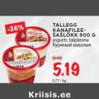 TALLEGG
KANAFILEEŠAŠLÕKK
900 G
jogurti, taipärane