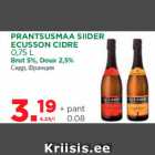 Allahindlus - PRANTSUSMAA SIIDER
ECUSSON CIDRE
0,75 L