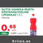 Allahindlus - GUTTA VAARIKA-MUSTASÕSTRAMAITSELINE
LIMONAAD 1,5 L