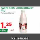 Allahindlus - FARMI KIRSI JOOGIJOGURT
1 kg