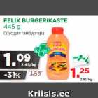 Allahindlus - FELIX BURGERIKASTE
445 g
